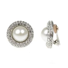 It doesn't get any more classic than these pearl earrings surrounded by silver and crystals inspired by former First Lady Barbara Bush. Silver and crystal Cultura pearl center stud Lady Barbara, Barbara Bush, Crystal Pearl Earrings, Silver Crystal, Clip Earrings, Crystal Pearls, First Lady, Clip On Earrings, Silver Earrings