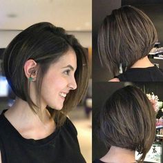 Chic Bob, Bob Cut Wigs, Cute Short Haircuts, Brazilian Straight Hair, Bob Haircut For Fine Hair, Bob Hairstyles For Fine Hair, Short Straight Hair, Short Bob Haircuts, Penteado Cabelo Curto