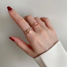 Please Note: When adjusting the ring, please squeeze or expand the ring body slowly and gently. Material Gemstones Rose Gold Plated Body Diameter Adjustable Size 5.5 and up Weight 3.5g Adjustable Gold Rose Quartz Jewelry, Elegant Rose Gold Butterfly Ring, Rose Gold Heart-shaped Midi Rings For Valentine's Day, Adjustable Gold Heart-shaped Initial Ring, Pink Heart Rings, Rose Gold Heart-shaped Rose Quartz Jewelry, Glassine Bags, Eco Resin, Green Item