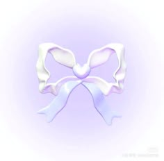 an abstract white bow on a purple background