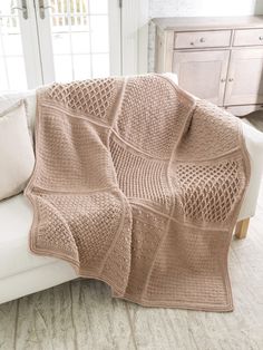 ANNIE'S SIGNATURE DESIGNS: Gansey Block Afghan Crochet Pattern