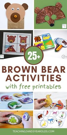 25 brown bear activities with free printables