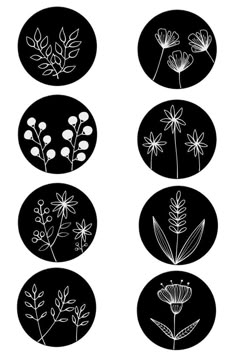 Scrapbook Journal Stickers Aesthetic, Stickers Ideas Black And White, Black Printable Stickers, Black Scrapbook Ideas Aesthetic, Aesthetic Stickers Printable Black, Ide Jurnal, Sticker Printable, Coaster Art, Boho Painting