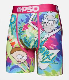 PSD Rick & Morty™ Stretch Boxer Briefs - Blue/Pink/Green Large, Men's Multi Printed 7 breathable stretch boxer brief Wide soft elasticized no itch waistband Contoured micro-mesh sealed pouch Flex fit flatlock seams. 88% Polyester, 12% Elastane. Machine wash cold. Do not bleach. Tumble dry low. Do not iron.. MEN'S PSD BOXER SHORT SIZE CONVERSION CHART Boxer Size S M L XL XXL Waist Size 28-32 32-34 36-38 40-42 44-48 *Conversion sizes may vary. Measurements based on size medium. Apparel & A Boxers Outfit Female, Nike Sb Shane, Boxers For Women, Psd Boxers, Lingerie Outfit Night, Boxer For Men, Men's Boxers, Jordan Shoes Girls, Mens Boxer Shorts