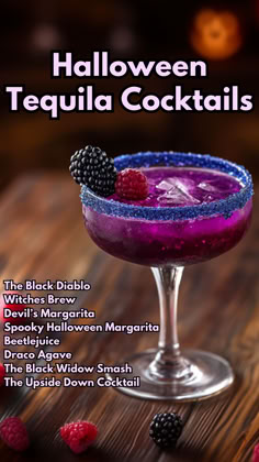 Halloween Tequila Cocktails Halloween Party Drinks Tequila, Mixed Drinks Halloween, Spooky Drinks Tequila, Drinks Alcohol Recipes Halloween, Halloween Drink With Tequila, Spooky Drinks With Tequila, Halloween Drink Garnish, Signature Halloween Cocktails, Halloween Cocktails With Tequila