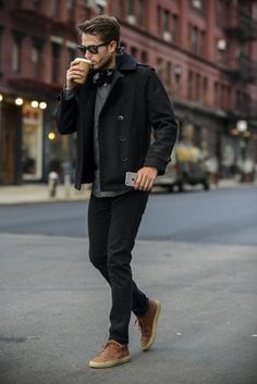 Stylings of a Gentleman presents Clothing Style | Casual Wear For Men | Mens Fashion Trendy Fall Fashion, Fall Fashion Coats, Chelsea Handler, Winter Mode, Mens Fall