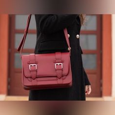 Ecosusi Leather Crossbody Bags For Women Large, Handbag, Shoulder Bags Purse New Elegant Satchel Shoulder Bag For School, Elegant School Satchel Shoulder Bag, Rectangular Shoulder Bag With Hasp Closure For Gift, Rectangular Shoulder Bag With Hasp Closure As Gift, Elegant Crossbody School Bag, Everyday Red Flap Bag With Adjustable Strap, Red Travel Shoulder Bag With Adjustable Strap, Red Crossbody Flap Bag For Office, Elegant Crossbody Box Bag For School