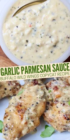 garlic parmesan sauce and buffalo wild wings copycat recipe