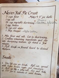 an old paper with writing on it that says never fall in the crutt