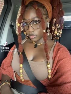 Locs With Accessories, Copper Locs, Locs With Beads, Earthy Girl, Find Hairstyles, Earthy Aesthetic, Hair References, Bubble Braids, Portrait Sketch