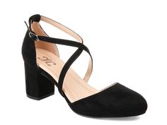 Journee Collection Foster Pump - Free Shipping | DSW Block Heel Pumps, Black Pumps Heels, Block Heel Shoes, Prom Shoes, Shoes Heels Pumps, Journee Collection, Slingback Heel, Heel Pumps, Black Pumps