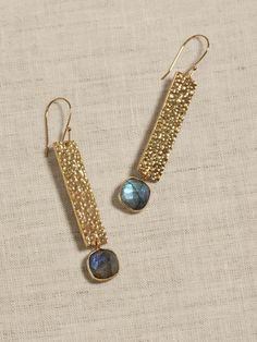 ECLECTIC STONES COLLECTION: The earth is full of fascinating treasures in the form of minerals and stones.  From quartz to pyrite, this collection favors unique jewelry settings that highlight all the best qualities of some of our favorite semi-preci Yellow Gold Drop Earrings With Natural Stones, Fusion Style Metal Jewelry With Natural Stones, Gold Fusion Jewelry With Natural Stones, Fusion Gold Jewelry With Natural Stones, Bronze Gemstone Jewelry, Gold Drop Earrings With Gemstone Accents, Metal Jewelry With Gemstone Accents For Gifts, Modern Gemstone Accented Drop Earrings, Brass Jewelry With Gemstone Accents For Gift