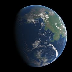 an image of the earth taken from space