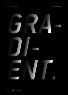 the words gra - di - ent are shown in black and white