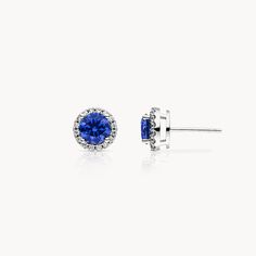 Prong Setting, Sapphire Ring, Lab Grown, Lab Grown Diamonds, Halo, Sapphire, Germany, White Gold, Diamonds