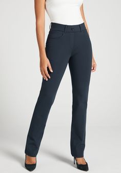 Striking the perfect balance between versatility and comfort, the 7-pocket pant is made of a luxuriously cozy 4-way stretch ponte fabric, thoughtfully featuring three hidden pockets that add practicality. The straight fit creates clean lines and classic looks—and is ideal for both relaxing at home and a busy day at the office. Slim-fitting through hips and thighs with a mid rise, designed to be worn just below the natural waist. If you’re between sizes, we recommend making your selection based o Ponte Fabric, Yoga Pant, Dress Pant, Pocket Pants, Medium Long, Pocket Dress, Pants Straight, Classic Looks, Clean Lines