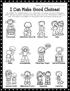 I Can Make Good Choices by Daisy Green Counseling | TpT Good Choices And Poor Choices Preschool, Making Good Choices Activities For Kids, Good Choices Bad Choices Free Printable, Good Or Bad Choices Worksheet, Self Responsibility, Getting Along With Others, Kindergarten Behavior, Preschool Behavior, Being A Good Friend