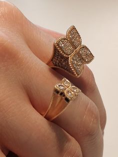 #jewelry #rings #statementrings #finejewelry #diamondring #highjewelry Elegant Diamond Flower Ring For Proposal, Luxury Butterfly Ring With Brilliant Cut For Wedding, Elegant Flower-shaped Diamond Cut Rings, Elegant Butterfly Ring With Vvs Clarity Cubic Zirconia, Wedding Diamond Butterfly Ring With Brilliant Cut, Wedding Butterfly Ring With Brilliant Cut Diamond, Elegant Diamond Flower Ring With Open Ring Shape, Luxury Diamond Butterfly Ring For Formal Occasions, Elegant Diamond Flower Ring With Open Design