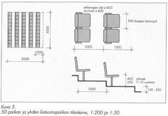 the diagram shows three different chairs and one chair with four seats on each side, along with