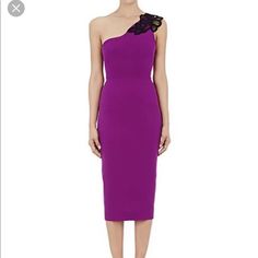 Like New As I Wore It Once To A Wedding. Very Classy And This Color Is Very Vivid And In For 2022. Sold Out Everywhere. Elegant Purple Cocktail Dress, Elegant Purple Midi Evening Dress, Luxury Purple Cocktail Dress, Purple Sheath Evening Dress, One Strap Dress, Victoria Beckham Dresses, One Strap Dresses, Victoria Beckham Dress, Victoria Dress