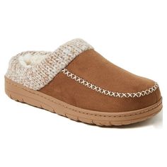 These delightful and stylish Dearfoam Cozy Comfort Women's Moc Toe Clog Slippers are the perfect combination of comfort and fashion, making them your new go-to footwear for lounging around the house or running quick errands. Crafted with a chunky knit collar, these slippers add a touch of playful charm to your everyday look. The gel memory foam insole provides exceptional cushioning and support, giving your feet the pampering they deserve. Size: Women's 9-10.  Color: Brown.  Gender: female.  Age Comfort Women, Clog Slippers, House Shoes, Comforters Cozy, Christmas Wishlist, Knit Collar, Christmas List, Chunky Knit, Womens Slippers