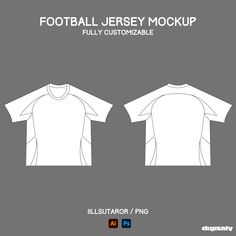 Showcase your football jersey designs with this high-quality mockup. Fully customizable colors, logos, and patterns with front and back views. Perfect for branding, uniform design, and e-commerce.  #Football #Jersey #Mockup #Sports #Design #Branding #CustomJersey #Sportswear #Uniform #Template #Apparel #FootballDesign #Fashion #GraphicDesign #Clothing #MockupTemplate #Ecommerce #Customization Clothing Design Template, Football Jersey Mockup, Clothing Mockup Templates, Football Jerseys Design, Football Jersey Template, Jersey Design Football