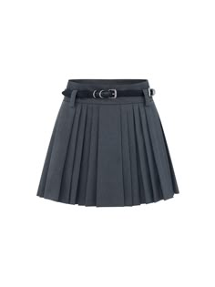 MO&Co. Women's Belt Pleated Mini Skirt This skirt is made with comfortable, high-quality fabric. Features a flattering A-line silhouette and pleated design, complete with a matching belt. Pair it with a t-shirt or blouse for a chic and casual or collegiate look. Features : - Double waist A-line silhouette- Mini-length skirt with inner shorts- Pleated design, including belt Code: MBD1SKT001The back length of size S is 39.4cmMATERIALS & CARE Material: 68.1% Polyester 30.3% Viscose 1.6% SpandexPlea Pleated School Skirt, Plated Skirt, Pleated Short Skirt, Canada Clothes, Short Pleated Skirt, Grey Pleated Skirt, Pleated Fashion, Pleated Skirt Short, Clothing Haul