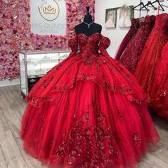 Red Quince Court Dresses, Queincearra Dresses Red, Quiencera Dresses Red And Gold, Red Black And White Quinceanera Dress, Spider Man Quince Dress, Quncie Dresses Red, Red Quince Dress With Sleeves, Quencinera Dresses Red, Red And Gold Dress Quinceanera