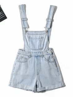 ⚡️Buy Cuffed High Waist Denim Overall Shorts Black M under $54.00 in Overalls Online. Style: Casual, Street. Color: Black/Navy Blue/Blue. Main Material: Cotton Blend. Fit Type: Regular. Design: Functional Pockets, High Rise Waistline, Adjustable Shoulder Straps. ✓Free Shipping on all orders over US$69. Casual Light Wash Shortalls For Summer, Casual Light Wash Summer Shortalls, High Rise Denim Shortalls For Spring, Summer Light Wash Shortalls With Pockets, Denim Blue Shortalls With Pockets, Denim Shortalls For Spring, Spring Denim Shortalls, Spring Shortalls With Pockets, Casual Blue Shortalls For Spring