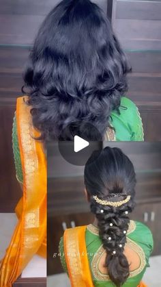 Hair Styles For Open Hair Straight, For Saree Hairstyle, Indian Hair Styles For Saree, Bun Hairstyles Traditional, Simple Hair Styles For Sarees Indian, Short Hairstyle For Saree, Simple Saree Hairstyles, Easy Hairstyles For Traditional Wear, Hairstyle For Chubby Face Indian Wedding