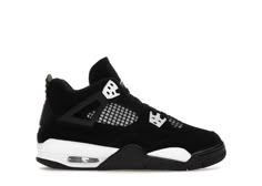 Check out the Jordan 4 Retro White Thunder (GS) available on @StockX Cute Jordans 4s, Black And White Jordan 4’s, Birthday Shoes Sneakers, New Shoes 2024, White Thunder Jordan 4, Jordan 4 White Thunder, Jordan 4 Black And White, Jordan 4 Retro Fear, Jordans 4s