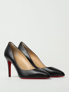 The elegance of Christian Louboutin's Pigalle black shiny nappa leather 85mm pumps is the cabaret spirit incarnate. Named for the designer’s favorite neighborhood in Paris, it is the House’s most iconic style. A go-to pump that's anything but basic, this glossy pointy-toe pair, first introduced in 2004, has a classic heel and timeless last exclusively developed for this sublimely ultra-feminine look. Material : Nappa leather Color : Black Reference : 3160522BK01 Heel height : 85 mm Size Type: IT Black Reference, Christian Louboutin Pigalle, Ultra Feminine, Classic Heels, Christian Louboutin Women, Metallic Bag, Mens Scarves, Trench Coats Women, Fur Boots