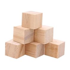 wooden blocks stacked on top of each other