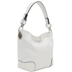 PRICES MAY VARY. Dimensions: 14"(W) x 10.5"(H) x 4.25"(D) Zipper closure Detachable strap with 9" drop Faux leather & silver tone hardware 2 zipper pockets & 2 open pockets inside This solid large/medium size hobo shoulder bag with big snap hook silver hardware makes easy to organize your everyday items. White Formal Bag With Metal Hardware, Formal White Bag With Metal Hardware, Formal White Shoulder Bag With Metal Hardware, Modern White Hobo Bag With Detachable Strap, White Satchel Shoulder Bag With Palladium Hardware, Everyday White Hobo Bag With Adjustable Strap, Classic White Hobo Bag For Errands, White Shoulder Bag With Silver-tone Hardware, Classic White Rectangular Hobo Bag