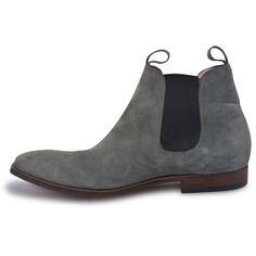 Subtle yet eye-catching, these charcoal gray Chelsea leather boots come off as immensely stylish and gorgeous. Made with premium quality suede leather, these boots are highly versatile and can be paired up with denim jeans or even lightweight leather pants. Perfect for all occasions, these boots are a must-have for every fashion-conscious male out there! They have a nice slim designed tip, and the dark brown outsole complements the textured gray and adds a bit of color blocking. This highly fashionable footwear is recommended because of the comfort it offers. The insoles are lined with soft padding that provides a long-lasting, comfortable fit! Some of the more worthwhile features include: Use of naturally derived supple animal leather Insole padding to offer maximum comfort Contrasting da Classic Gray Leather Boots, Gray Boots With Rubber Sole For Fall, Gray Rubber Sole Boots For Fall, Suede Plain Toe Chelsea Boots For Fall, Suede Chelsea Boots With Plain Toe For Fall, Fall Suede Chelsea Boots With Plain Toe, Gray Leather-sole Boots For Fall, Gray Leather Boots With Reinforced Heel, Business Chelsea Boots With Snip Toe In Suede