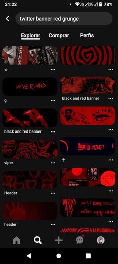 an image of some red and black stickers