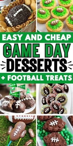 easy and cheap game day desserts for football fans