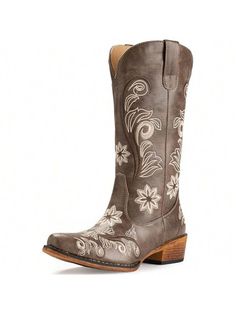 Classic western style with 2.0 in heel and embroidered designSoft synthetic lining offers comfortable next-to-skin feelEasy slip-on style with pull tabs for quick wearingPerfect for pairing with jeans or dresses for a western lookRefer to size chart for proper fit; Contact customer service if unsureCowboy Boots For Women Mid Calf Western Boots Cowgirl Pull-On Tabs Pointy Toe Boot Brown Bohemian,Vintage        Women Shoes, size features are:Bust: ,Length: ,Sleeve Length: Embroidery Cowboy, Cowboy Boots For Women, Comfortable Ankle Boots, Western Embroidery, Pointy Toe Boots, Boots Cowgirl, Vintage Cowgirl, Boots Women Fashion, Brown Women