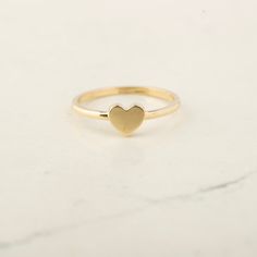 14K Solid Gold Heart Ring - 14k Gold Skinny Heart Ring - 14k Gold Love Heart Ring - 14k Gold Heart Signet Ring - 14k Gold Cute Stacking Ring ★★ Description ★★ Elevate your elegance with our 14K Gold Heart Ring, available in Gold, Rose Gold, and White Gold. The heart's size measures 5.60 mm x 6.40 mm, making it a timeless symbol of love and affection. Whether as a gift or a personal statement, this exquisite ring adds a touch of romance to any look. ★★ Ring Details ★★ ◎ Material: 14K Solid Gold, 14k Gold Stackable Rings With Heart Charm For Anniversary, 14k Gold Stackable Rings With Heart Charm, 14k Gold Stackable Heart Cut Heart Ring, Stackable 14k Gold Heart Cut Heart Ring, Heart Shaped Stackable Rings For Valentine's Day, Stackable 14k Gold Heart Cut Ring, 14k Gold Round Band Jewelry For Valentine's Day, Stackable Heart Ring For Everyday And Valentine's Day, Everyday Stackable Heart Ring For Valentine's Day