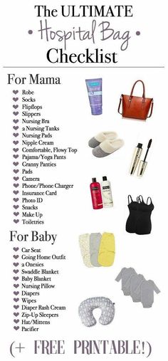 the ultimate hospital bag checklist for mama