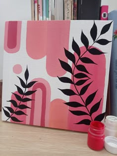 Tangled Painting Ideas, Canvas Pink Painting, Pink Painting Ideas On Canvas, Pink Painting Ideas, Trippy Painting Ideas On Canvas, Painting Ideas On Canvas Pink, Canvas Easy Painting Ideas, Canvas For Boyfriend, Tangled Painting