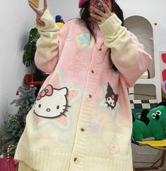 Cute Anime Oversize Sweater Coat PN6406 ●Size: S: Length 68 cm,bust 126 cm,shoulder 68 cm M: Length 70 cm,bust 134 cm,shoulder 69 cm L: Length 75 cm,bust 140 cm,shoulder 70 cm ●Material:cotton (Please allow 1-3cm differs due to manual measurement.As different computers display colors differently,the color of the actual may vary slightly from the above images.Thanks for your understanding.) ●About Shipping: We attach great importance to the orders of each customer and parcel delivery. 1.Processing time: 2-3 business days. 2.Shipping time: 10-15 business days to US, please allow 3-4 weeks shipping to other country.(Shipping times can be affected by variable customs clearance times or public holidays.) Oversized Harajuku Long Sleeve Outerwear, Cute Oversized White Outerwear, Oversized Harajuku Outerwear For Fall, Oversized Kawaii Long Sleeve Sweater, Oversized Cute Spring Outerwear, Pink Winter Outerwear With Cartoon Print, Winter Pink Outerwear With Cartoon Print, Pink Cartoon Print Outerwear For Fall, Winter Cartoon Print Long Sleeve Outerwear