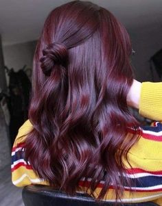 Cherry Hair Colors, Rambut Brunette, Dark Hair Color, Cherry Hair