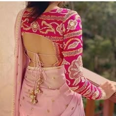 Choli Back Design Blouse Styles, Sabhya Sachi Blouse Designs Back, Backless Blouse Designs Saris, Backless Dori Blouse Designs, Backless Sari Blouse, Net Saree Blouse Designs, Blouse Back Neck, Latest Bridal Blouse Designs, Latest Blouse Designs Pattern