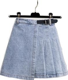 Summer Flared Denim Skirt, Summer Flared Denim Blue Skirt, Spring Denim Blue Skirt, Summer Denim Blue Flared Skirt, Summer Flared Denim Skirt In Denim Blue, Trendy Flared Denim Skirt For Spring, High Waist Medium Wash Skirt For Spring, High Waist Denim Blue Skirt For Spring, Spring Denim Blue Denim Skirt