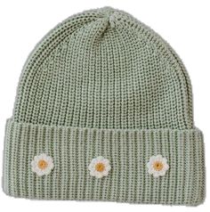 Spring Cotton Beanie One Size, Trendy Cotton Beanie For Everyday, Spring Cotton Beanie Hat, Trendy Cotton Beanie For Spring, Warm Cotton Hats For Spring, Spring Casual Beanie, Warm Cotton Spring Hats, Trendy Soft Knit Cotton Beanie, Green Knitted Hat For Spring