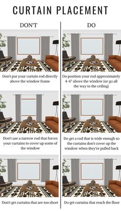 four different types of living room furniture and their uses info sheet for each type of seating area