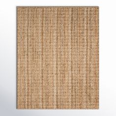 a beige rug with vertical stripes on it