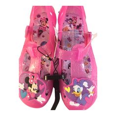 Minnie Mouse & Daisy Pink Little Girl Casual Jelly Buckle Shoes Size 12 Note That Posh Size Guide Says Size 11 Is A Toddler Size - Please See Size Guide Minnie Mouse & Daisy Pink Little Girl Casual Jelly Buckle Shoes Size 12 Mini Mouse Shoes For Women, Black Work Boots, Minnie Mouse Shoes, Pink Ballet Shoes, Vans Slip On Shoes, Neon Shoes, Black Leather Flats, Merrell Shoes, Buckle Shoes