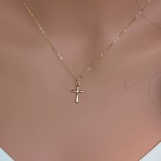 Virgin Mary Medallion & Cross Necklace . Gold Filled Cross Virgin Mary Layered Necklace, Religious Necklace. This necklace is made of.... -14k gold fill 15.5 x 8.5mm cross pendent, and -14k gold fill cable chain with spring clasp, -Come up with beautiful ribbon gift box and -One set of Care instruction package. MORE CROSS JEWELRY https://www.etsy.com/shop/rainbowearring?search_query=CROSS MORE LAYERED NECKLACES https://www.etsy.com/shop/rainbowearring1?section_id=17891444&ref=shopsection Personalized Cross Pendant Necklaces For Gifts, Personalized Cross Pendant Necklace For Gift, Adjustable Cross Pendant Necklace As Gift, Adjustable Pendant Cross Necklace Gift, Personalized Cross Pendant Jewelry Gift, Personalized Cross Pendant Jewelry For Gifts, Personalized Cross Jewelry For Birthday Gift, Minimalist 16-inch Jewelry As A Gift, Spiritual Cross Pendant Necklaces For Gift